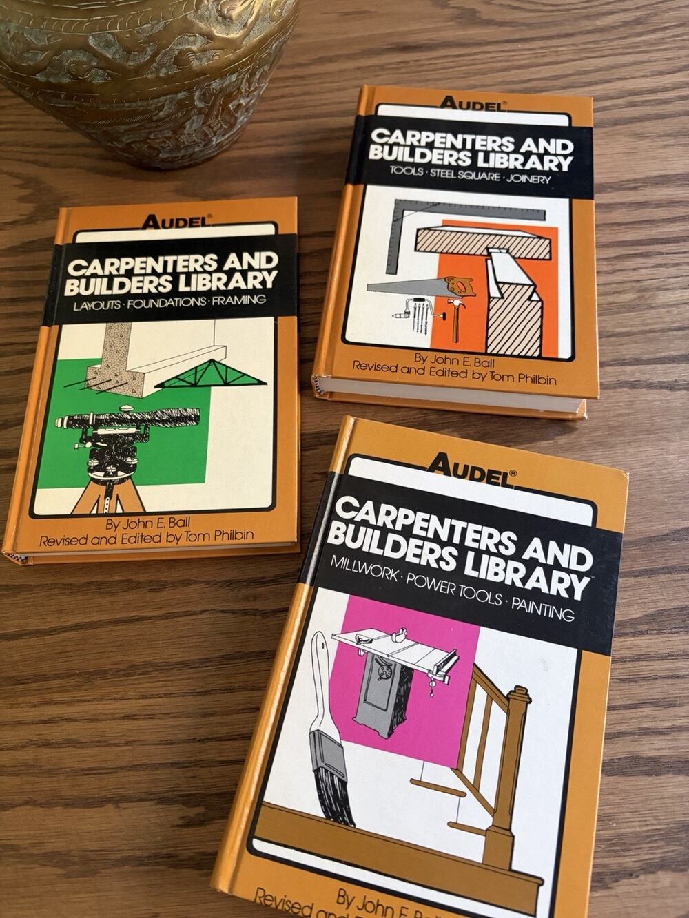 Vintage 1980s Audel Carpenters & Builders Library Hardcover 3 Volumes